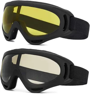 2 Pack Ski Goggles Snowboard Goggles for Men Women & Youth, Snow Skiing Goggles