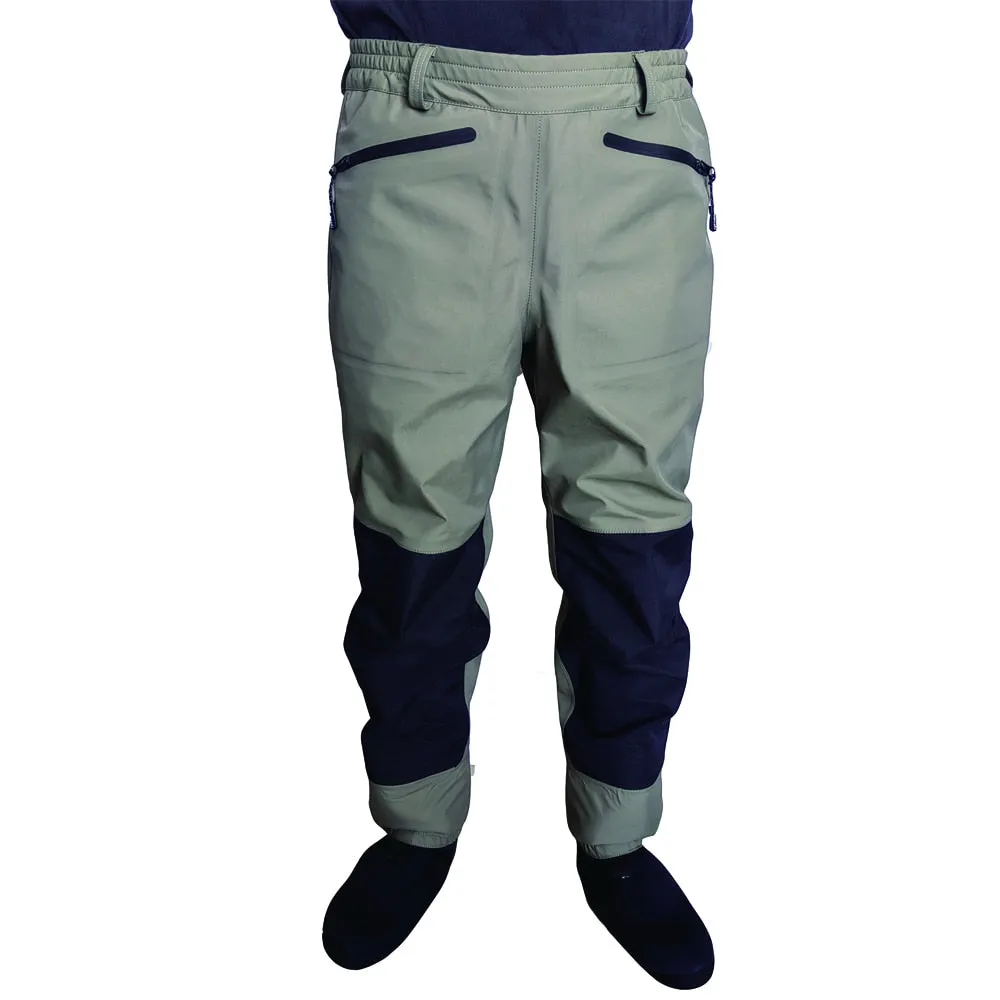 3 Layer Breathable Fly Fishing Waist Waders Stockingfoot Wading Pants