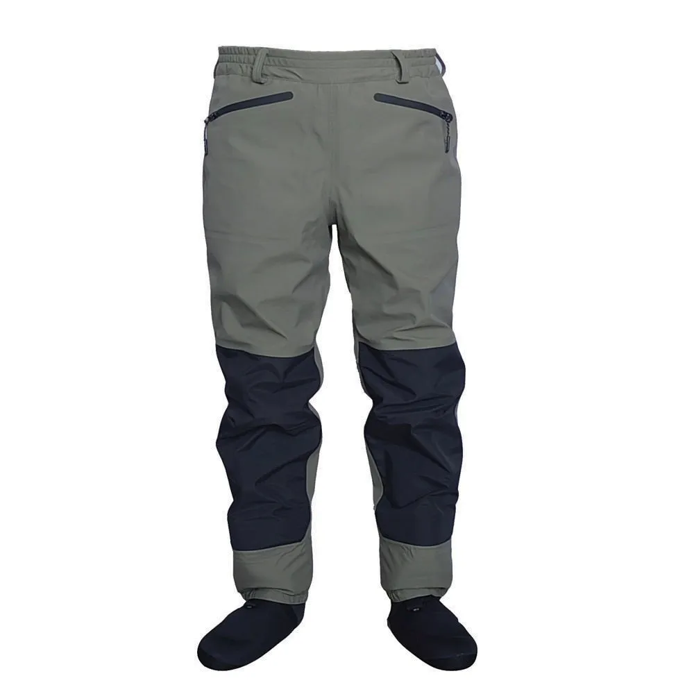 3 Layer Breathable Fly Fishing Waist Waders Stockingfoot Wading Pants