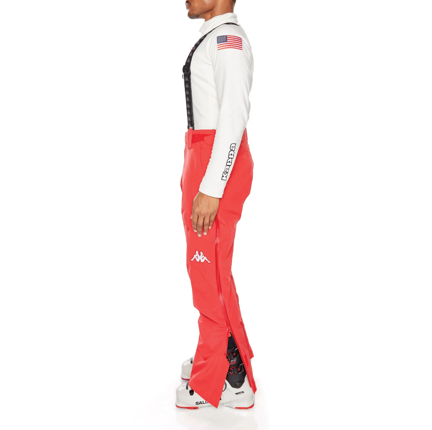 6Cento 622P US Full Zip Ski Pants - Red