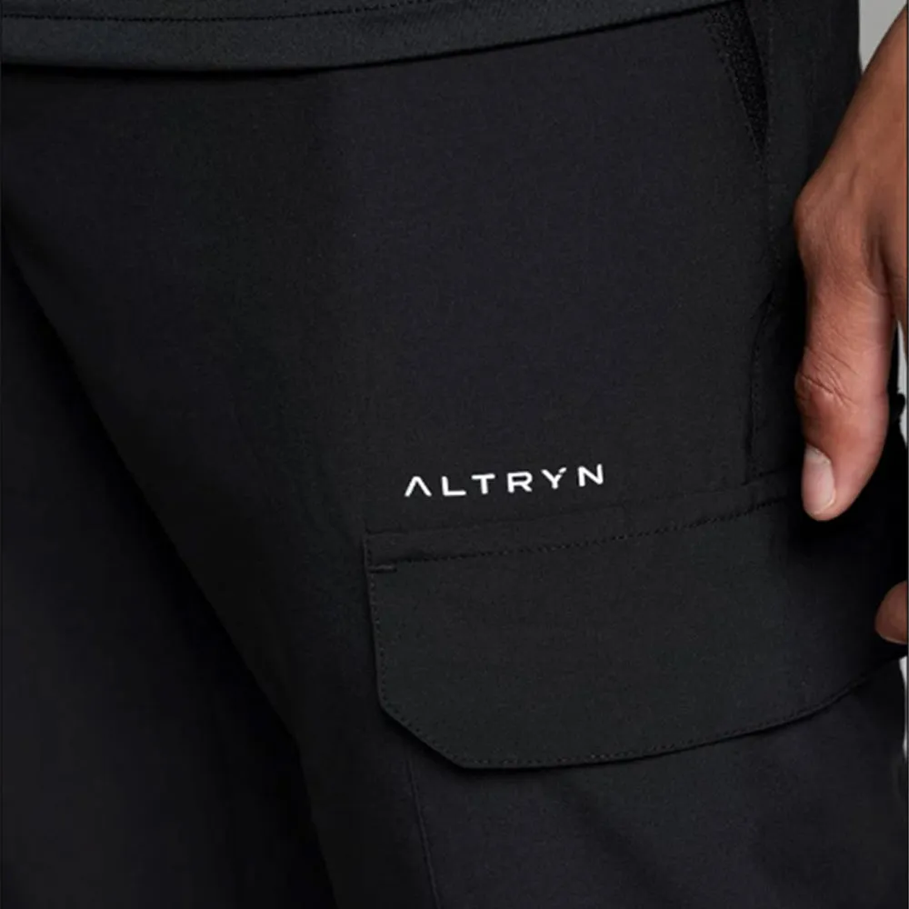 Altryn Steeple Half Zip/Pant Cargo Tracksuit Set Black