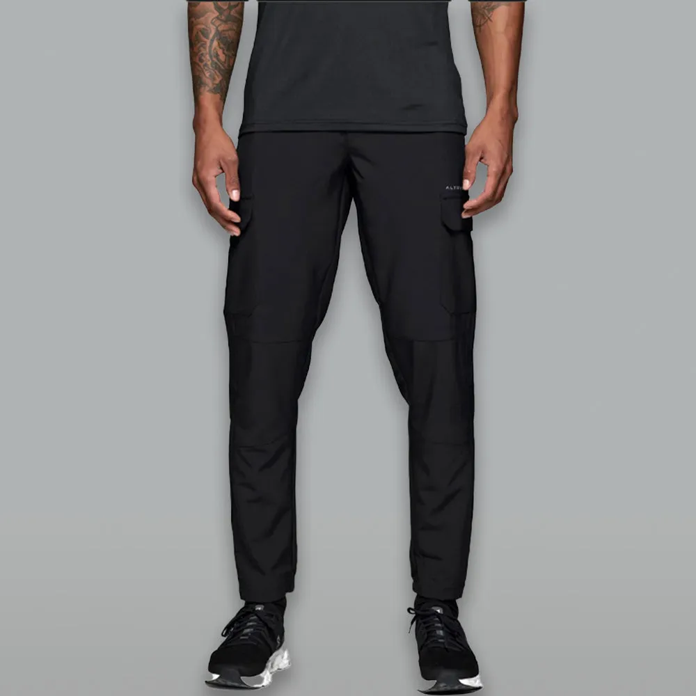 Altryn Steeple Half Zip/Pant Cargo Tracksuit Set Black