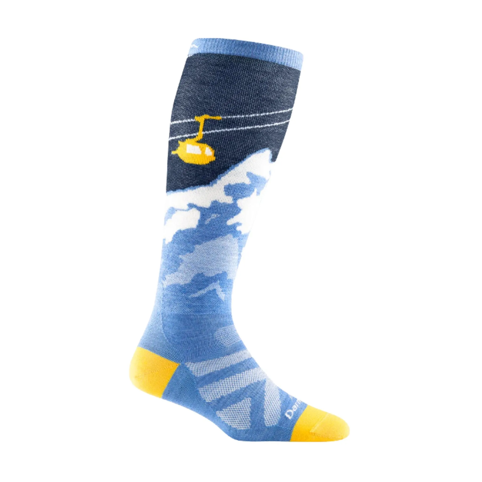 Darn Tough Vermont Women's Yeti Over The Calf Lightweight Ski and Snowboard Sock - Midnight