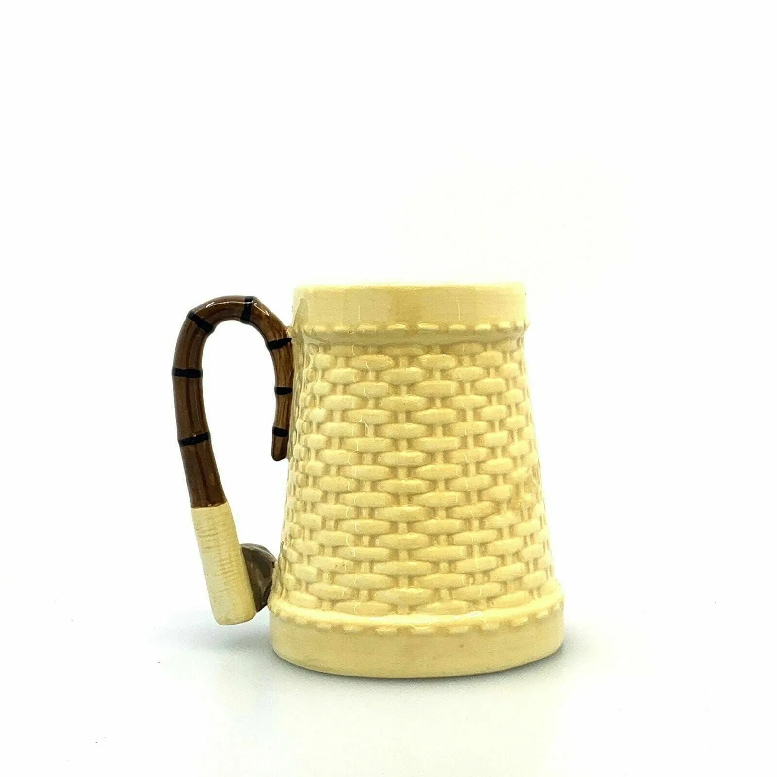 Field & Stream Fly Fishing Rod & Yellow Woven Tackle Box Drink Stein Tankard