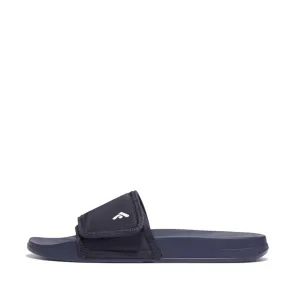 FitFlop iQushion Mens Adjustable Water-Resistant Slides Navy