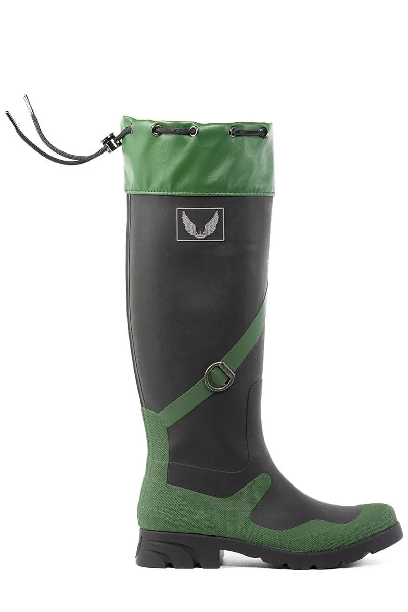 Green Glamazons - All-Weather Boots - Natural Rubber