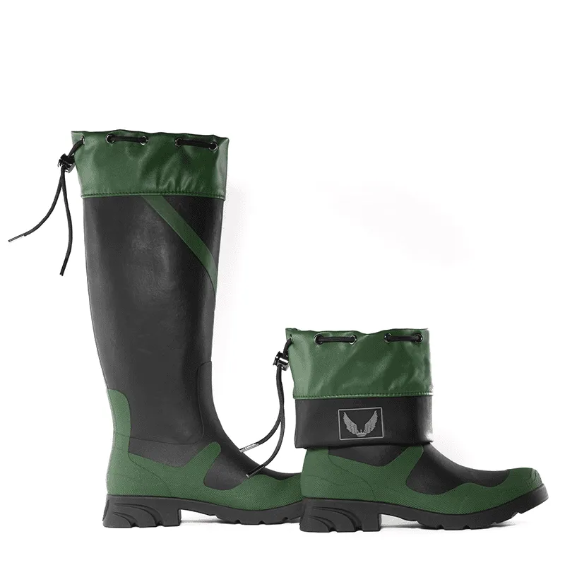 Green Glamazons - All-Weather Boots - Natural Rubber