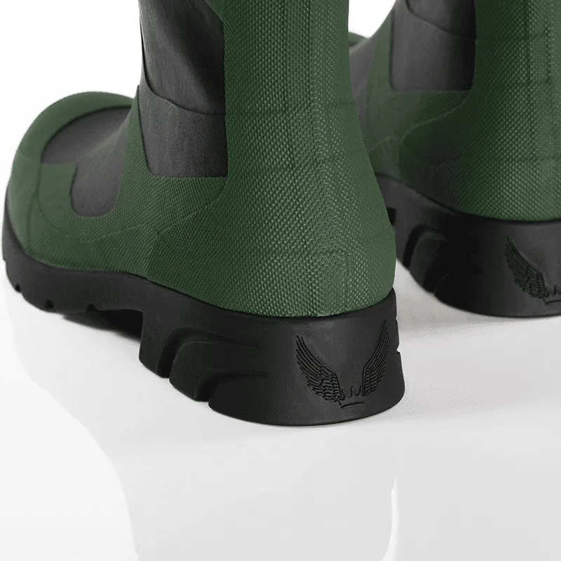 Green Glamazons - All-Weather Boots - Natural Rubber