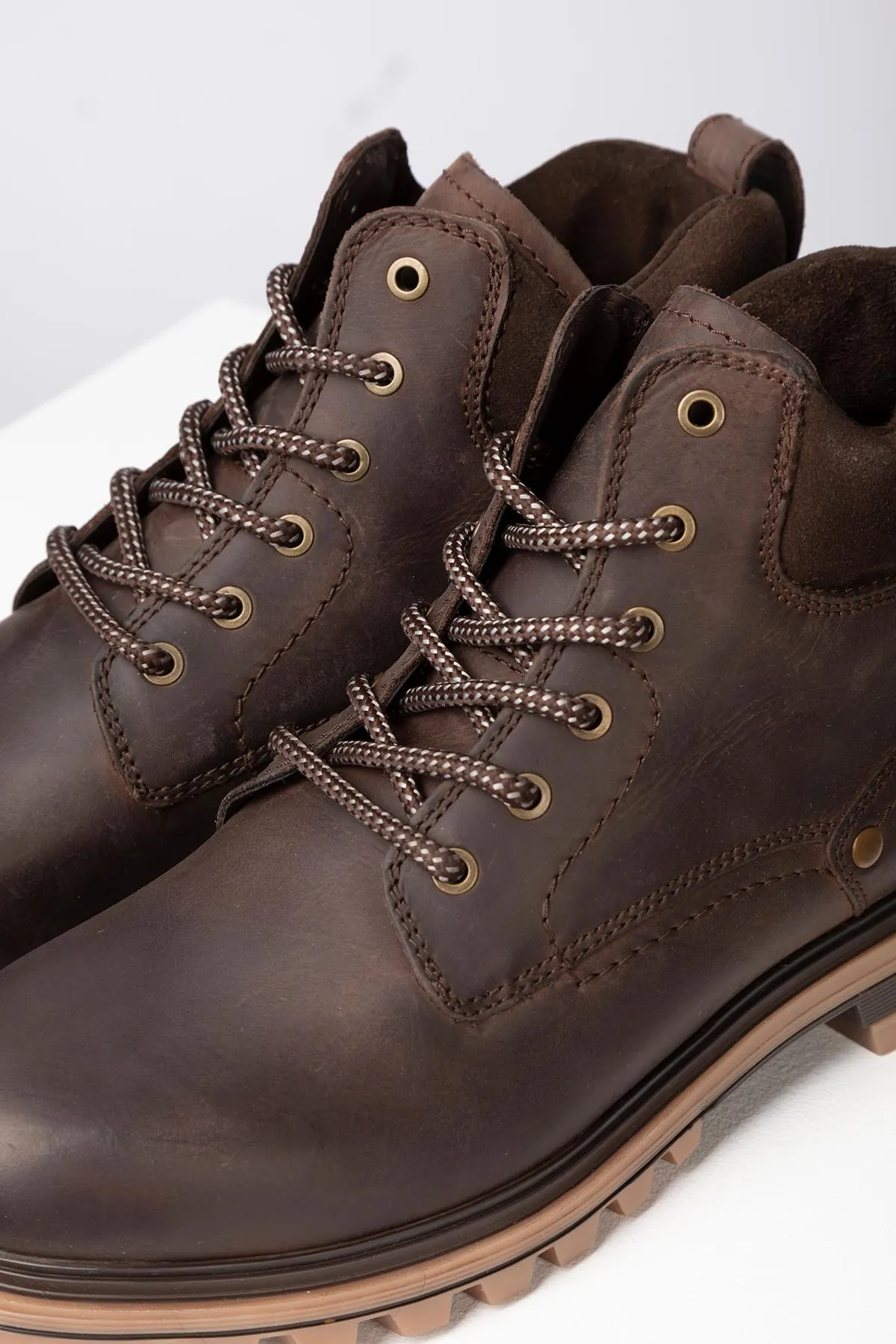 Men's Leather Lace Up Boots - Otley