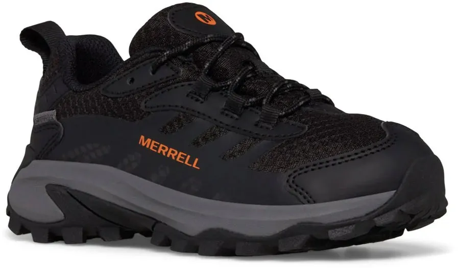 Merrell Moab Speed 2 Waterproof Junior Walking Shoes - Black