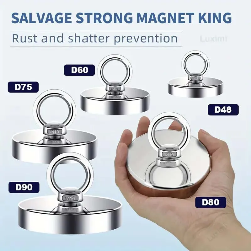 Neodymium Countersunk Ring Bolt Magnet - Heavy Duty Fishing Magnet