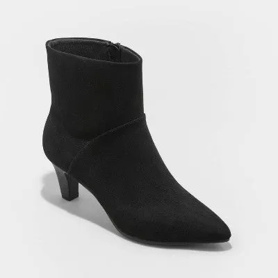 New - Women's Frances Ankle Boots - Universal Thread Black 11