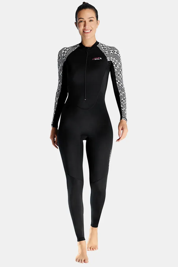 One-Piece Quick-Dry Sun Protection Diving Suit (Women's)