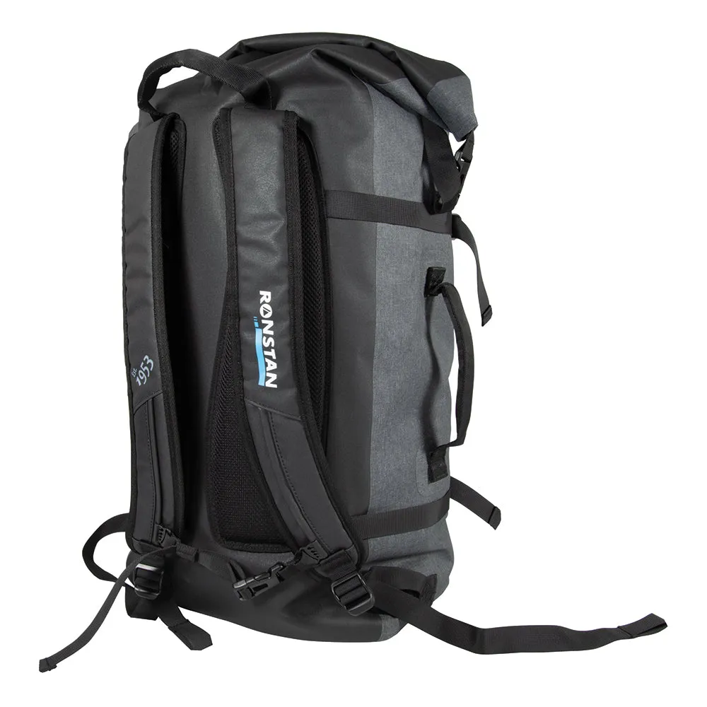 Ronstan Dry Roll Top - 55L Backpack - Black & Grey