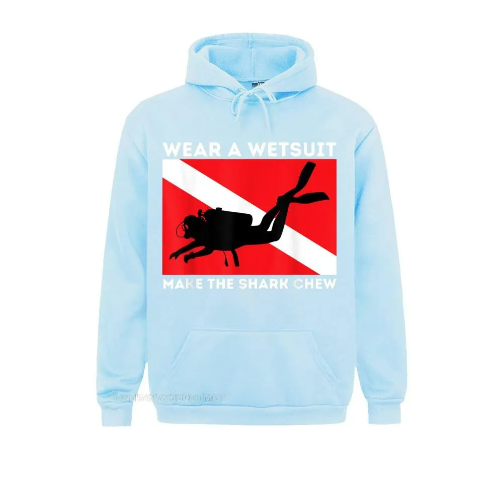 Scuba diving Hoodie Unisex | Make the Shark Chew