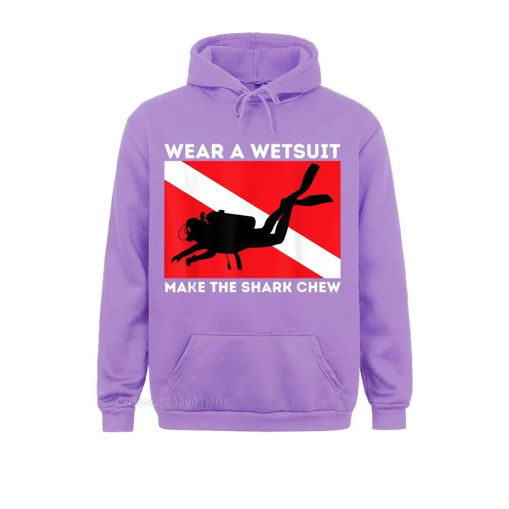 Scuba diving Hoodie Unisex | Make the Shark Chew