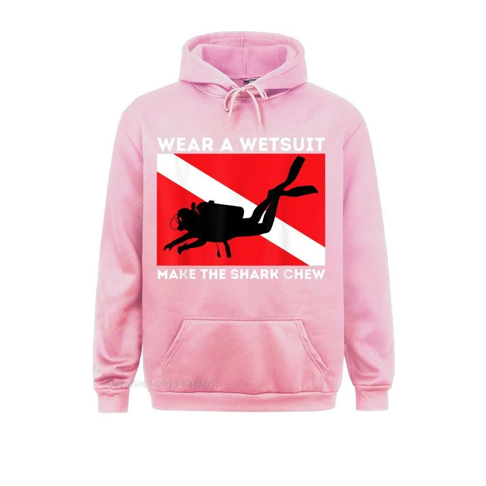 Scuba diving Hoodie Unisex | Make the Shark Chew