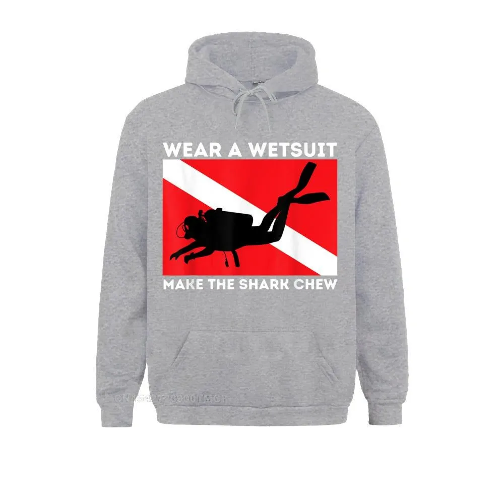 Scuba diving Hoodie Unisex | Make the Shark Chew