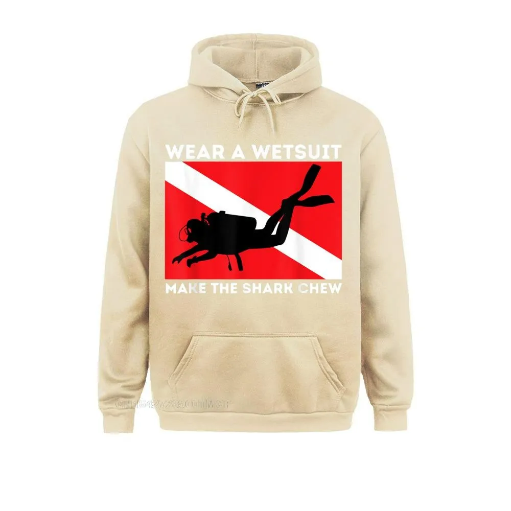 Scuba diving Hoodie Unisex | Make the Shark Chew