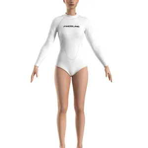 Women's Wetsuit - 2MM Neoprene Long Sleeve Diving Suit Scuba Summer Swimsuit